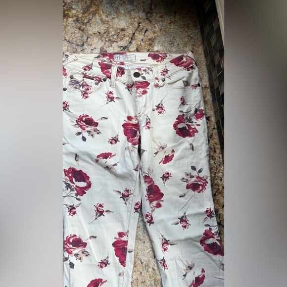 Free People Floral Women's Jeans - Picture 8 of 11